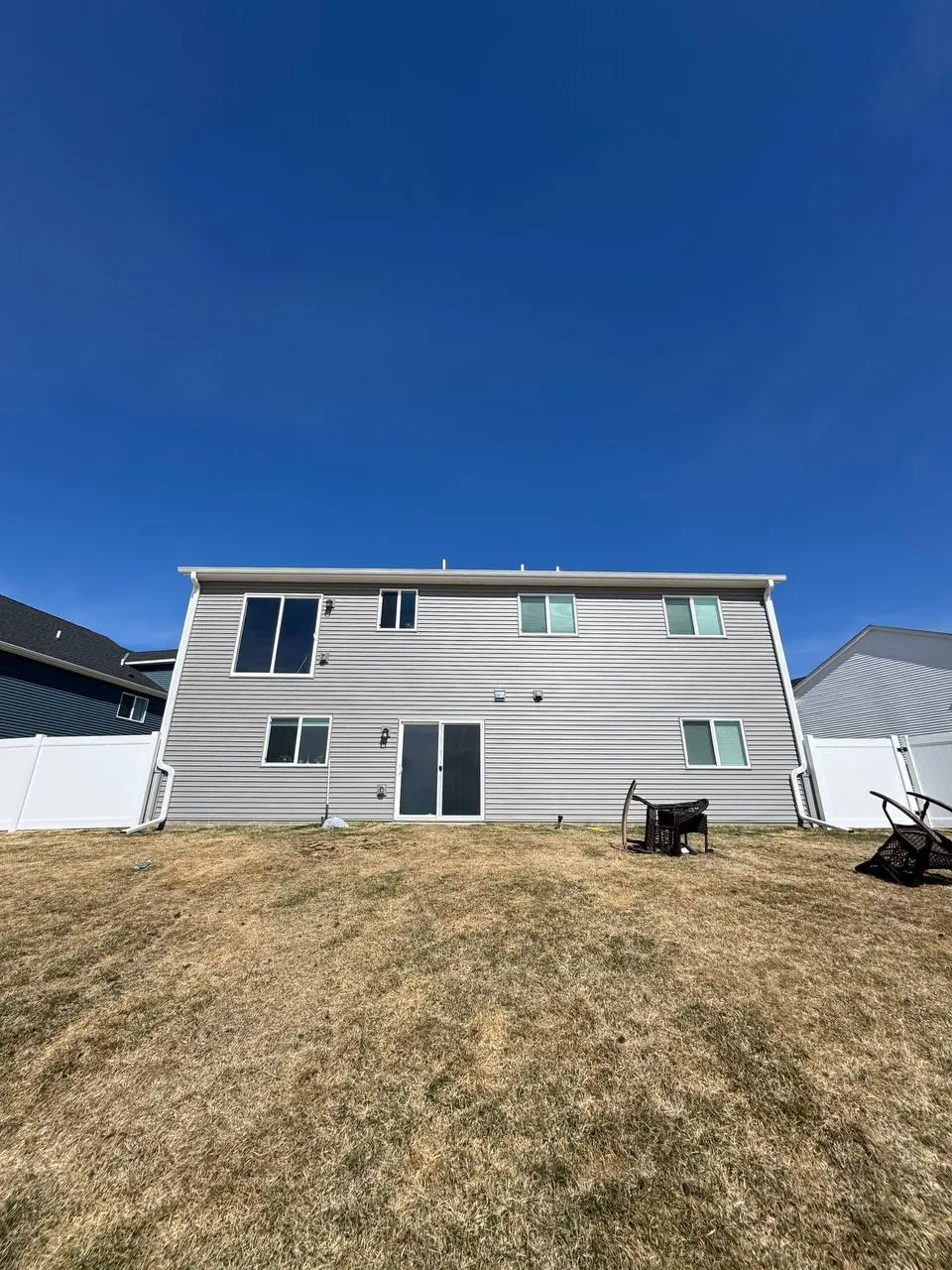 Micro-mesh gutter guard installation in Woodbury MN — view from roof